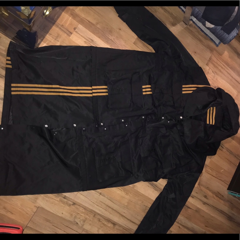 Adidas x IvyPark Black/Gold Convertible Trenchcoat
